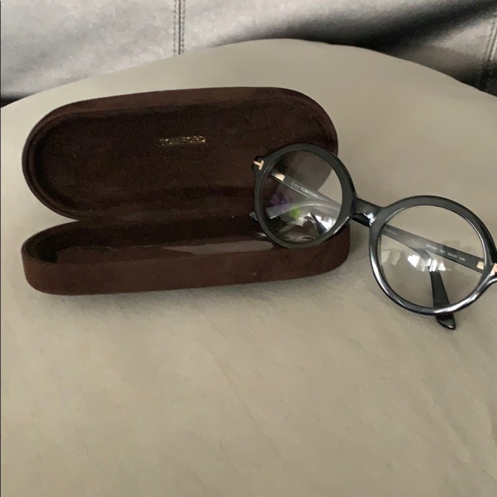 Tom Ford glasses .. black circle frames